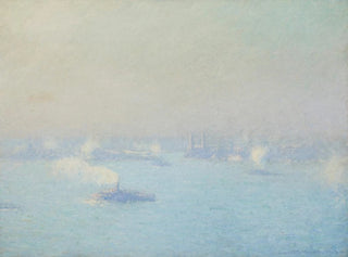 Edmund William Greacen - A Foggy Day on the Hudson.webp
