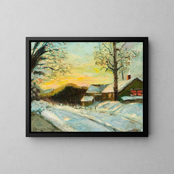 Short Hills, New Jersey - Edmund William Greacen — indrammet kunstværk på væggen