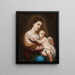 D'après Bartolomé Esteban Murillo Jomfru med Barnet - Édouard-Denis Baldus — indrammet kunstværk på væggen