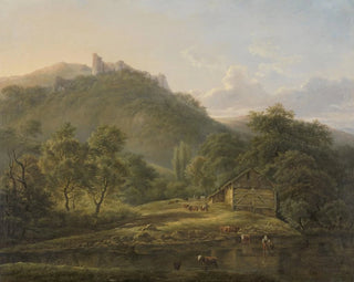 Edouard Delvaux - On the Sambre River.webp
