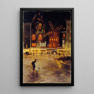 Edouard Zawiski - La Place Blanche et le Moulin Rouge.webp