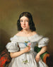 Portrait af en pige med rosen - Eduard Klieber — visning af kunstværket
