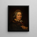 Portrait af Thorvaldsen i arbejdstøj - Eduard Magnus — indrammet kunstværk på væggen