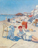 På stranden ved Grado - Eduard Otto Braunthal — visning af kunstværket