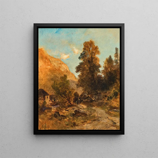 Eduard Peithner von Lichtenfels - A Village.webp