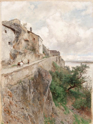 Eduard Peithner von Lichtenfels - Drnstein Am Weg zum Schloss.webp