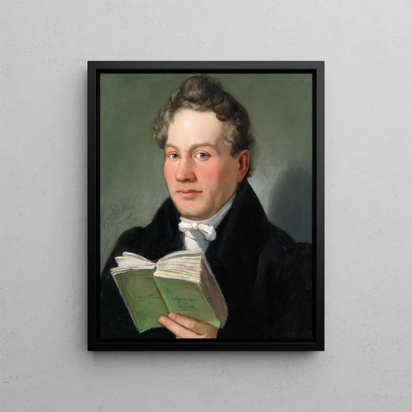 Portrait af Christoph Kuffner - Eduard Ritter — indrammet kunstværk på væggen