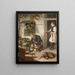Der har skader - Eduard Ritter | Maleri Source: Tableau Qui a les dégâts - Eduard Ritter | Reproduction — indrammet kunstværk på væggen