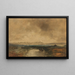 Vue du Chiemsee - Eduard Schleich l'Ancien — indrammet kunstværk på væggen