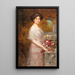 Portrait af Annie Sussanka - Eduard Veith — indrammet kunstværk på væggen