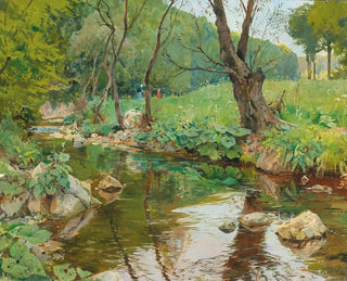 Eduard Zetsche - In the Sattelbach near Heiligenkreuz.webp