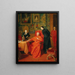 En kunstner for kunst - Eduard von Grützner — indrammet kunstværk på væggen