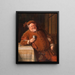 Falstaff II - Eduard von Grützner — indrammet kunstværk på væggen