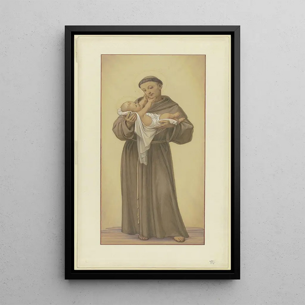 Eduard von Steinle - Der Heilige Antonius von Padua mit dem Jesuskind auf dem Arm 1862.webp