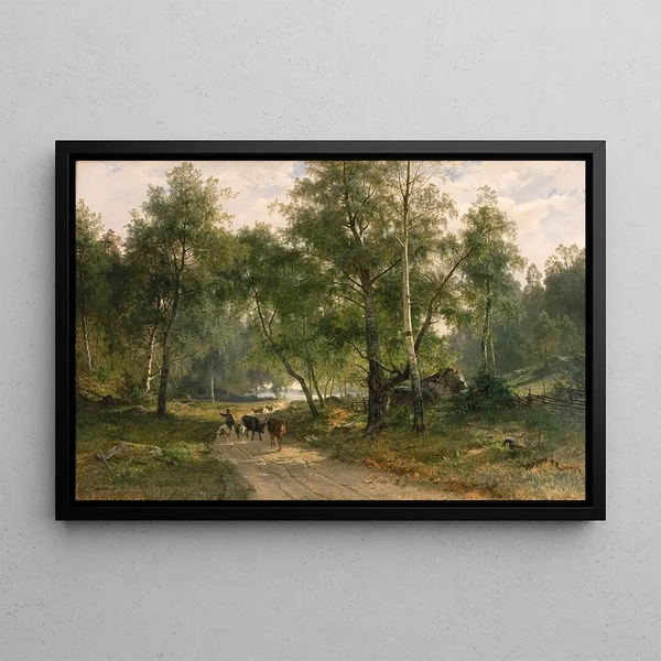 Edvard Bergh - Beneath the Birches Motif from Mlaren.webp