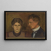 Aase og Harald Nørregaard - Edvard Munch — indrammet kunstværk på væggen