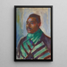 Reproduktion af maleriet Afrikansk maleri med grøn tørklæde - Edvard Munch