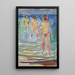 Reproduktion af maleriet Hommes, der bader - Edvard Munch
