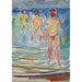 Reproduktion af maleriet Hommes, der bader - Edvard Munch