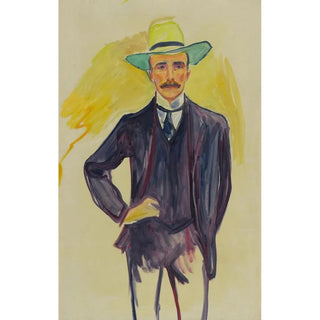 Reproduktion af maleriet Harry Graf Kessler - Edvard Munch