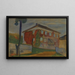 Maison med rødt vinstokke - Edvard Munch — indrammet kunstværk på væggen