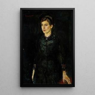 Reproduktion af maleriet Inger i sort - Edvard Munch