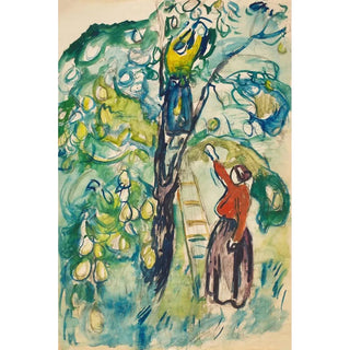 Kvinder, der høster frugt - Edvard Munch — visning af kunstværket