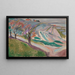 Landskab ved Kragerø - Edvard Munch — indrammet kunstværk på væggen