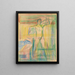 L'homme agir - Edvard Munch — indrammet kunstværk på væggen