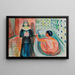 Marat i badet og Charlotte Corday - Edvard Munch — indrammet kunstværk på væggen