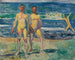 Mænd ved havet - Edvard Munch — visning af kunstværket