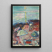 Reproduktion af maleriet Clair de lune sur la plage - Edvard Munch