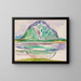 Montagnes - Edvard Munch — indrammet kunstværk på væggen