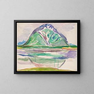 Montagnes - Edvard Munch — indrammet kunstværk på væggen