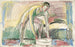 Mandligt maleri af Edvard Munch — visning af kunstværket