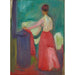 Nu à la jupe rouge - Edvard Munch — visning af kunstværket