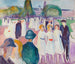 Promenade au printemps - Edvard Munch — visning af kunstværket