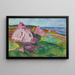 Rochers rouges à Åsgårdstrand - Edvard Munch — indrammet kunstværk på væggen