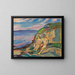 Badebassin - Edvard Munch — indrammet kunstværk på væggen