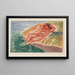 Badebassin I - Edvard Munch — indrammet kunstværk på væggen