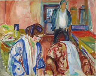 L'artiste og hans model - Edvard Munch — visning af kunstværket