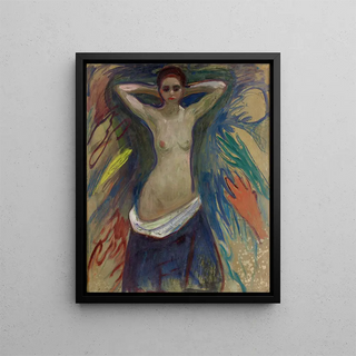 Les mains - Edvard Munch — indrammet kunstværk på væggen