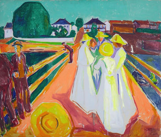 Les Femmes sur le Pont - Edvard Munch — visning af kunstværket