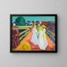 Les Femmes sur le Pont - Edvard Munch — indrammet kunstværk på væggen