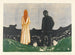 to mennesker, de ensomme - Edvard Munch — visning af kunstværket