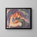 Vampire - Edvard Munch — indrammet kunstværk på væggen