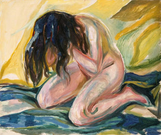 grædende kvinde - Edvard Munch — visning af kunstværket