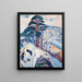 Vinter i Kragerø - Edvard Munch — indrammet kunstværk på væggen