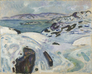 Vinter på fjorden - Edvard Munch — visning af kunstværket