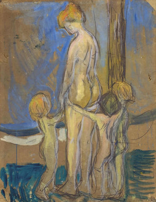 Kvinde med børn - Edvard Munch — visning af kunstværket